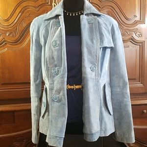 LIKE NEW VINTAGE DESIGNER GENUINE LEATHER JACKET